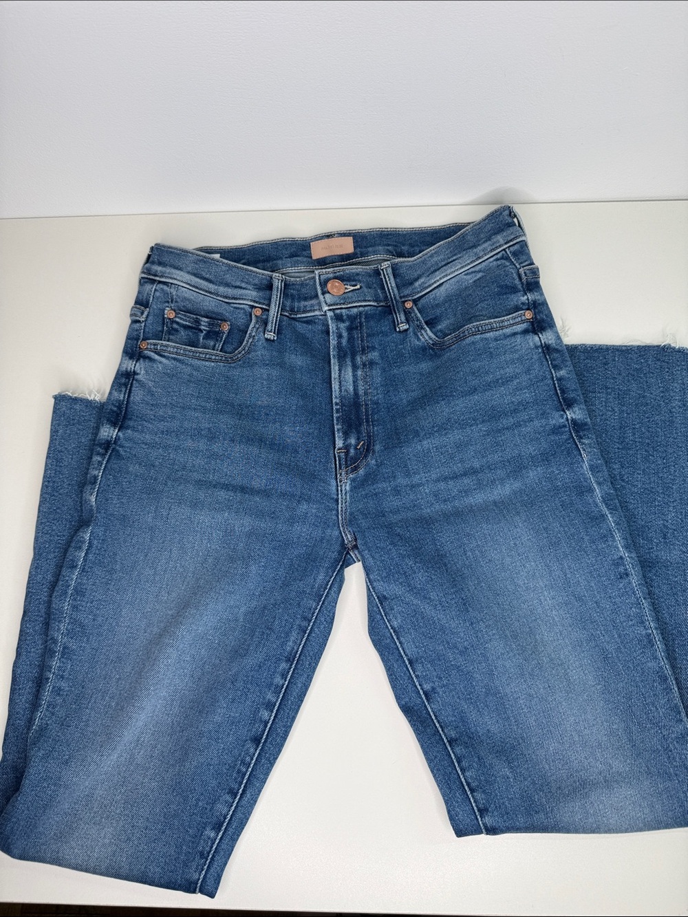 Mother Denim The Insider Crop Step Fray different strokes size 27 - Picture 2 of 10